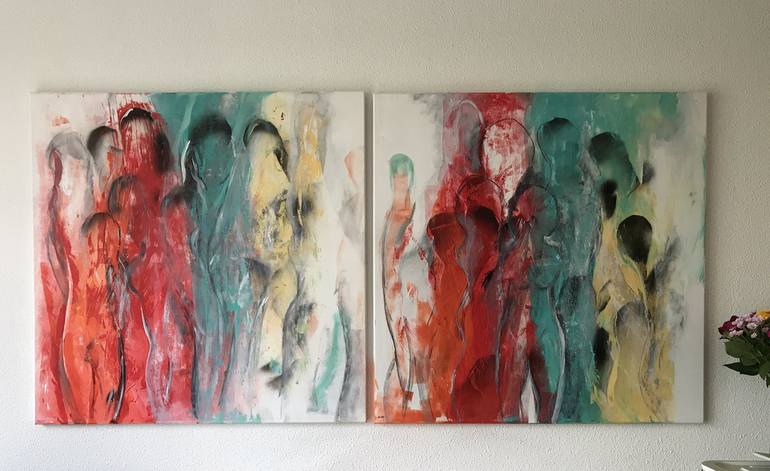 Original Abstract Painting by Tiny de Bruin