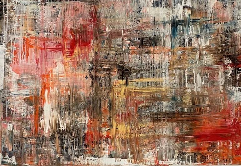 Original Abstract Expressionism Abstract Paintings by Tiny De Bruin