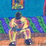 faceless man reading newspaper by Duncan G Hewitt