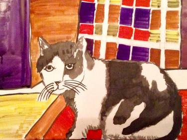 Print of Abstract Cats Paintings by Tony Knaak