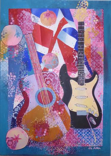 Print of Figurative Music Paintings by Liz Allen