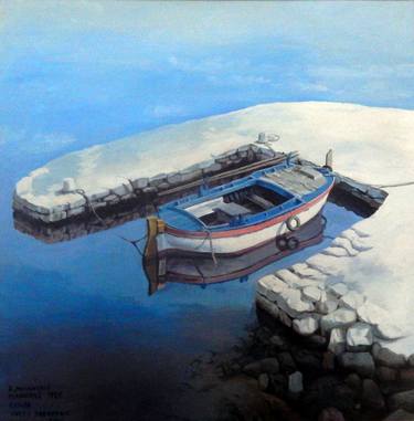 Print of Photorealism Boat Paintings by Cveto PREVODNIK