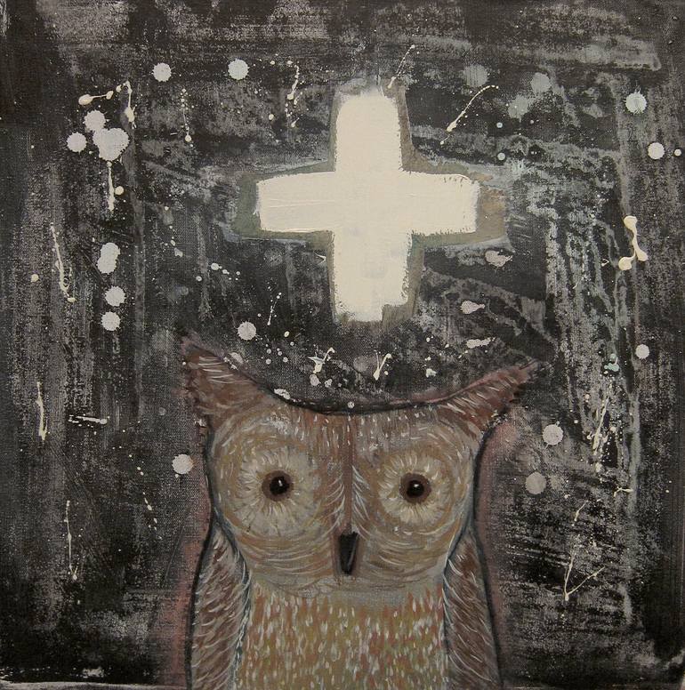 Owl, Friend of Leatherman Painting by Susan McCaslin Saatchi Art