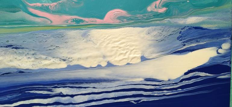 Original Abstract Seascape Painting by Jacob Jugashvili