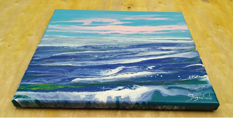 Original Abstract Seascape Painting by Jacob Jugashvili