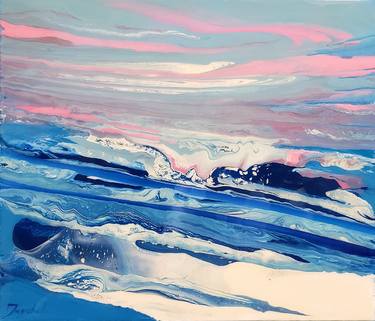 Original Abstract Seascape Paintings by Jacob Jugashvili