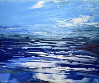 Original Abstract Seascape Paintings by Jacob Jugashvili