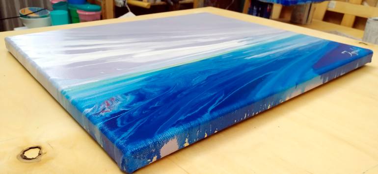 Original Abstract Seascape Painting by Jacob Jugashvili