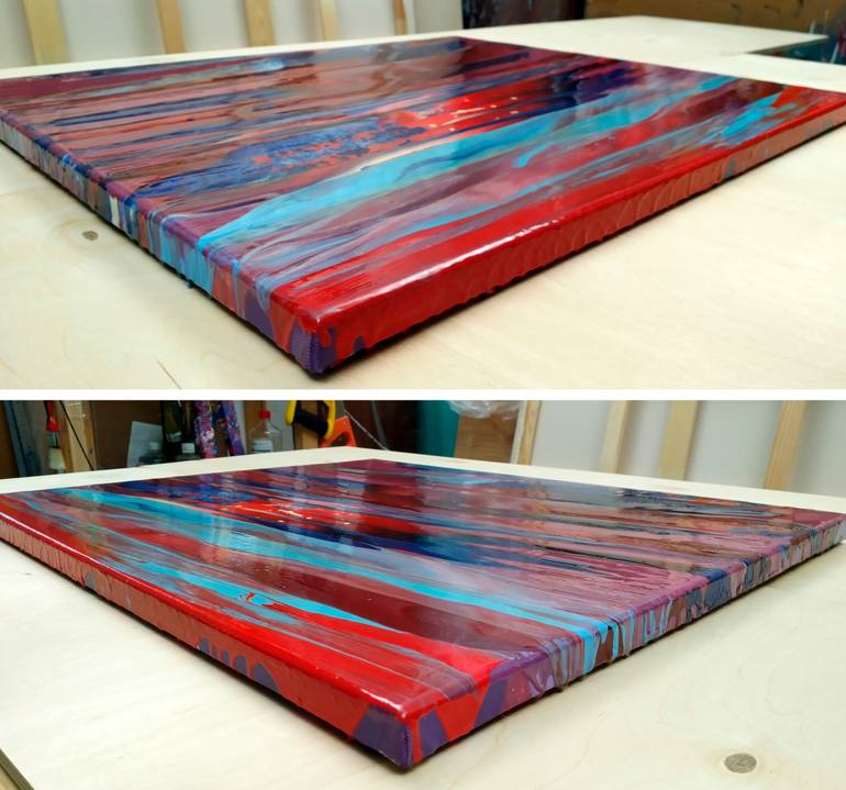 Original Abstract Seascape Painting by Jacob Jugashvili