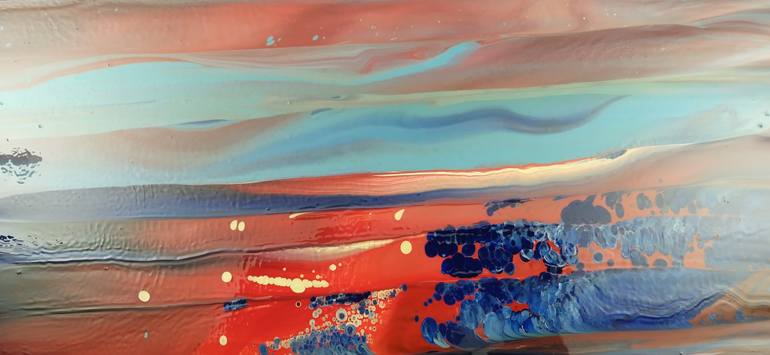 Original Abstract Seascape Painting by Jacob Jugashvili