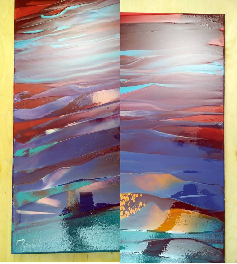 Original Abstract Painting by Jacob Jugashvili