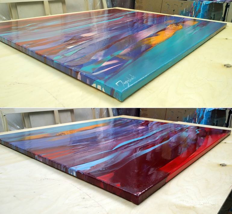 Original Abstract Painting by Jacob Jugashvili