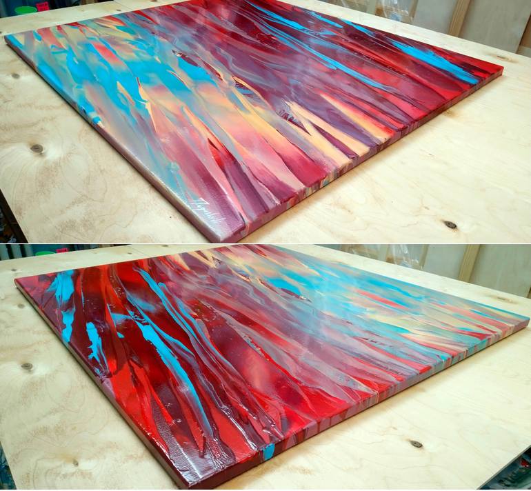 Original Abstract Painting by Jacob Jugashvili