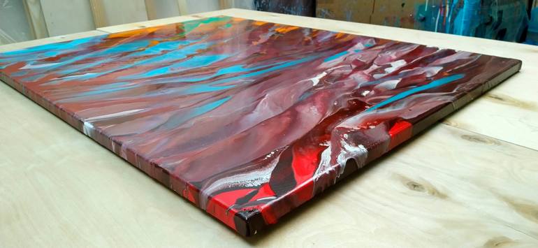 Original Abstract Landscape Painting by Jacob Jugashvili