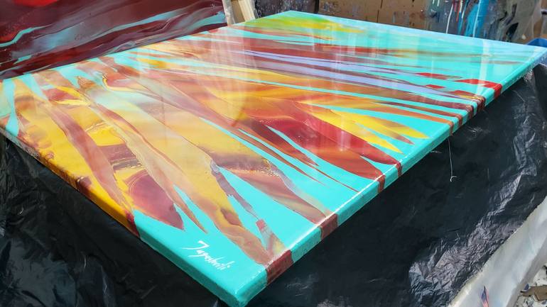 Original Abstract Painting by Jacob Jugashvili