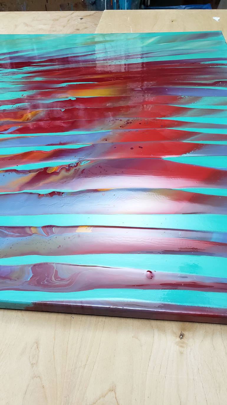 Original Abstract Nature Painting by Jacob Jugashvili