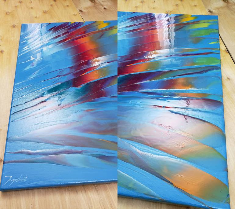 Original Abstract Painting by Jacob Jugashvili