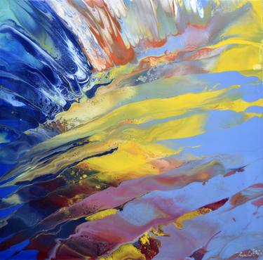 Original Abstract Landscape Paintings by Jacob Jugashvili