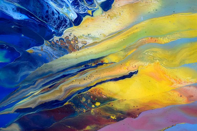 Original Abstract Landscape Painting by Jacob Jugashvili
