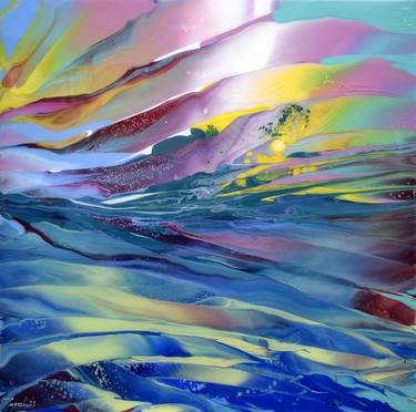 Original Abstract Landscape Paintings by Jacob Jugashvili