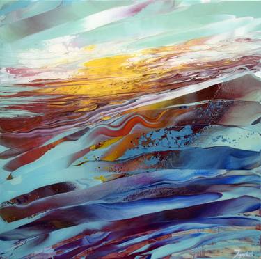 Original Abstract Landscape Paintings by Jacob Jugashvili