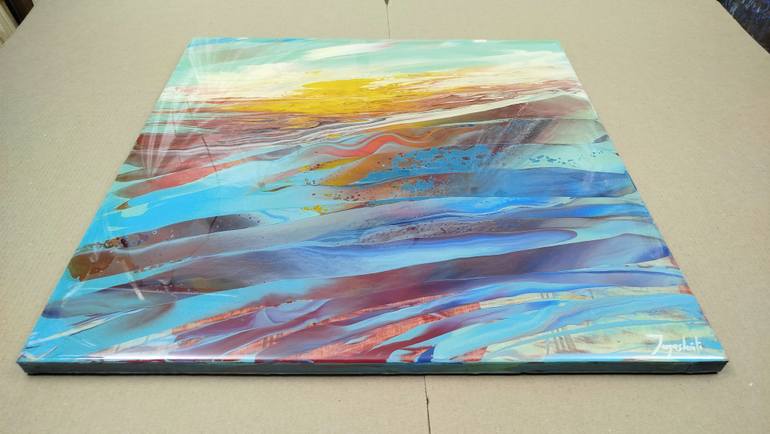 Original Abstract Landscape Painting by Jacob Jugashvili