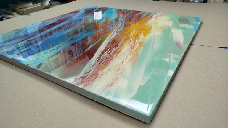 Original Abstract Landscape Painting by Jacob Jugashvili