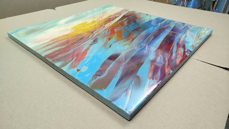 Original Abstract Landscape Painting by Jacob Jugashvili