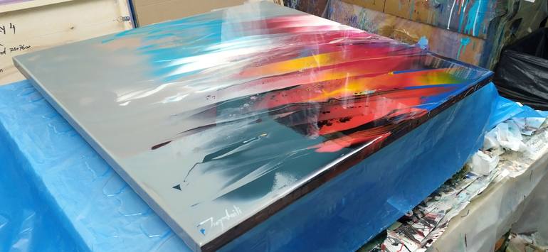 Original Abstract Painting by Jacob Jugashvili