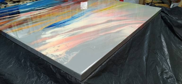 Original Abstract Landscape Painting by Jacob Jugashvili