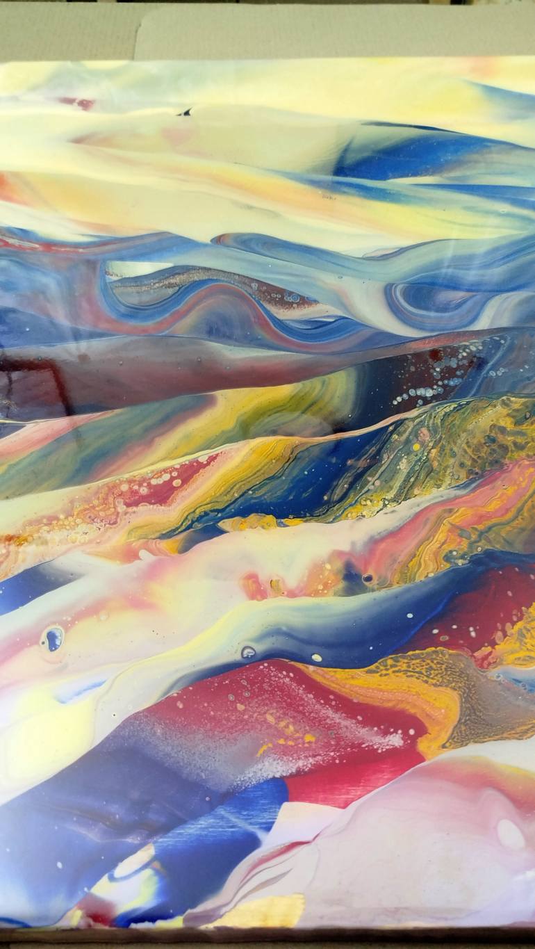 Original Abstract Landscape Painting by Jacob Jugashvili