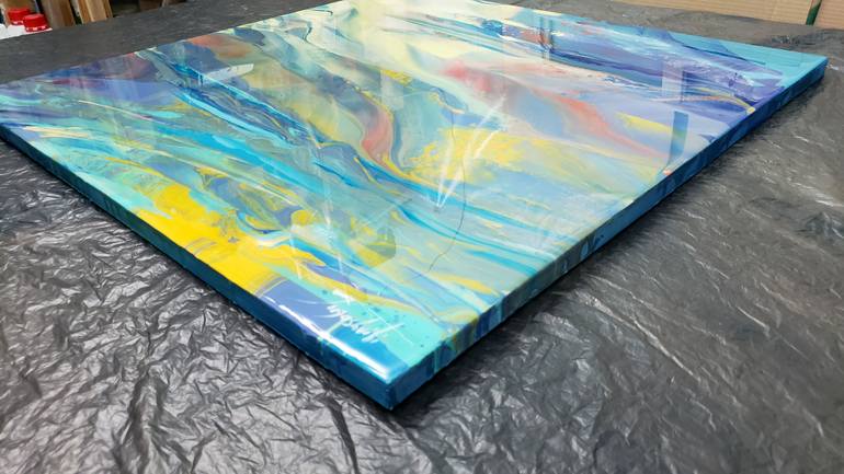 Original Abstract Landscape Painting by Jacob Jugashvili