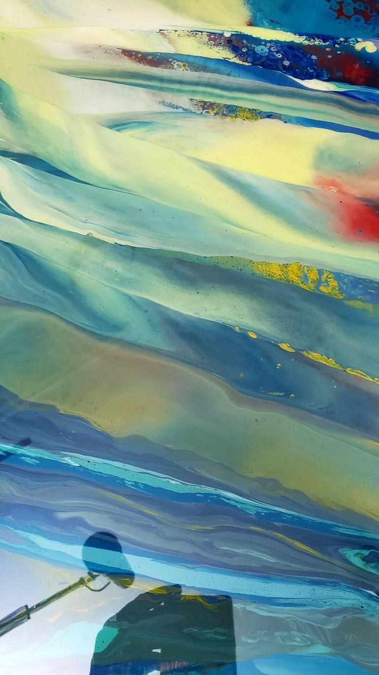 Original Abstract Landscape Painting by Jacob Jugashvili
