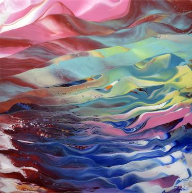 Original Abstract Landscape Paintings by Jacob Jugashvili