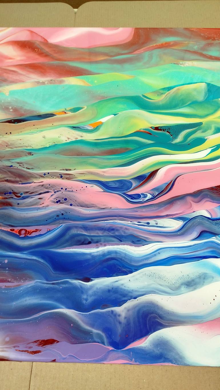 Original Abstract Landscape Painting by Jacob Jugashvili