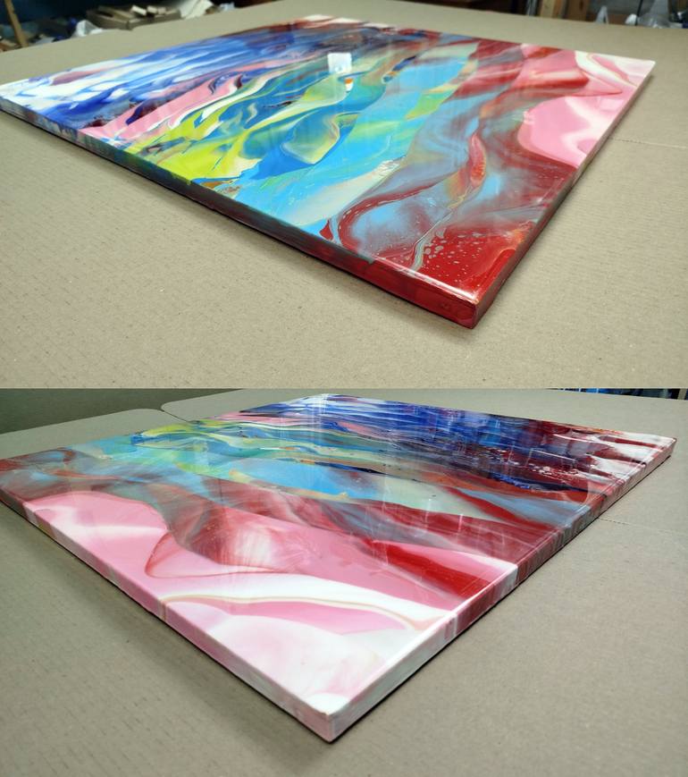 Original Abstract Landscape Painting by Jacob Jugashvili