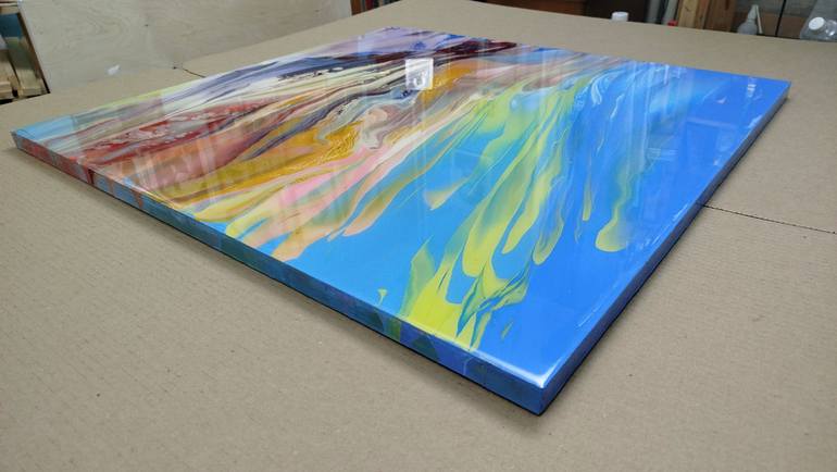 Original Abstract Landscape Painting by Jacob Jugashvili