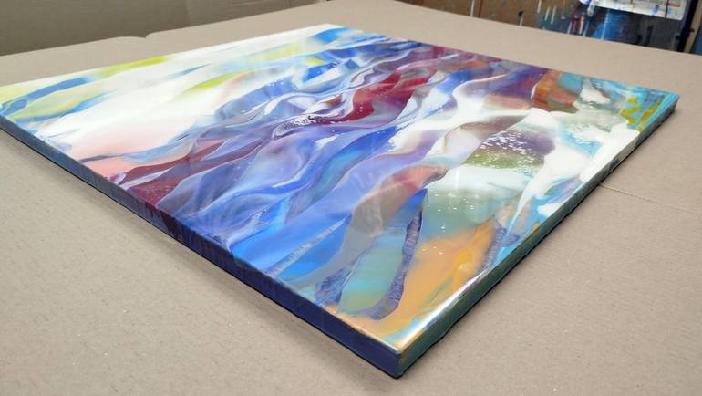 Original Abstract Landscape Painting by Jacob Jugashvili