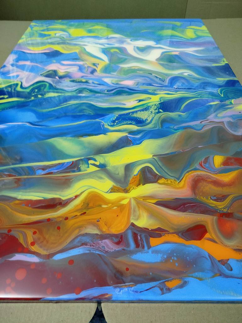 Original Abstract Painting by Jacob Jugashvili
