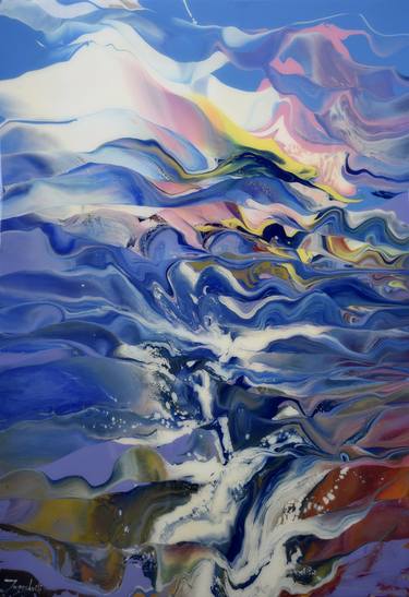 Original Abstract Nature Painting by Jacob Jugashvili