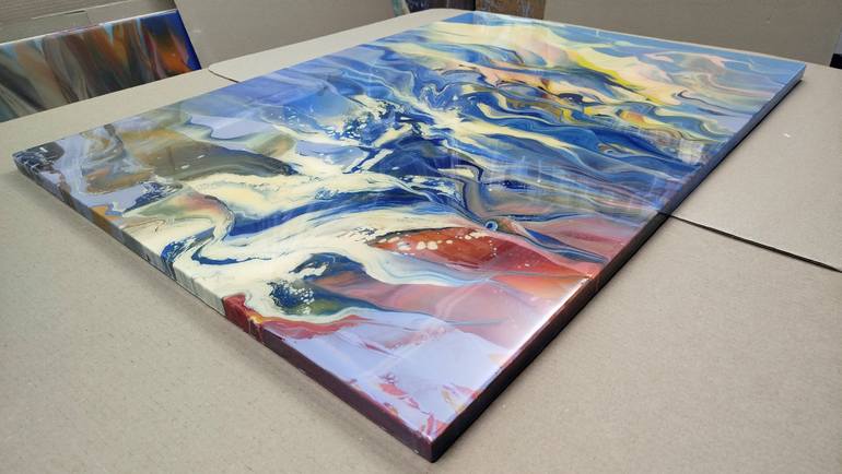 Original Abstract Nature Painting by Jacob Jugashvili