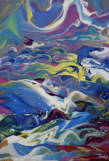 Original Abstract Painting by Jacob Jugashvili
