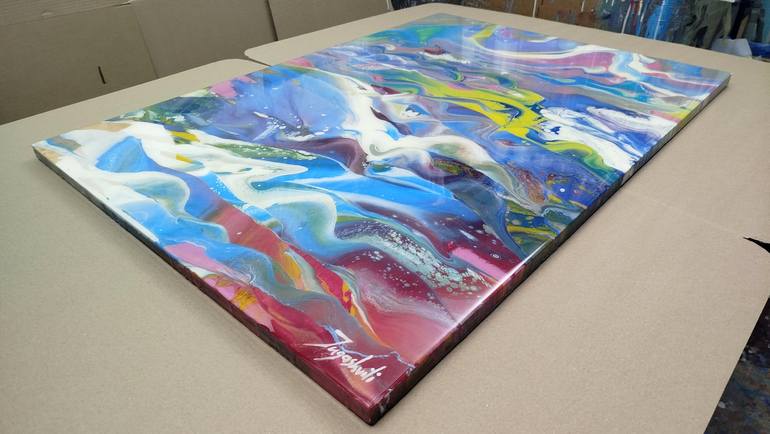 Original Abstract Painting by Jacob Jugashvili