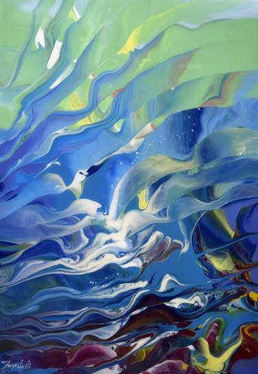 Original Abstract Painting by Jacob Jugashvili
