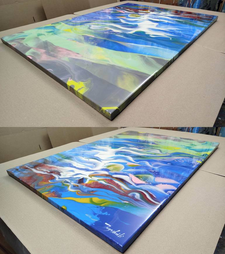 Original Abstract Painting by Jacob Jugashvili