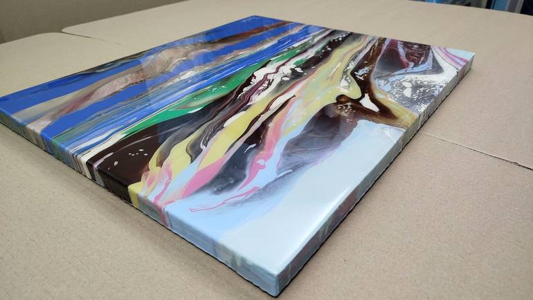 Original Abstract Landscape Painting by Jacob Jugashvili