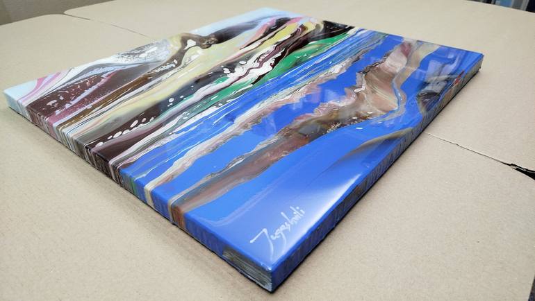 Original Abstract Landscape Painting by Jacob Jugashvili