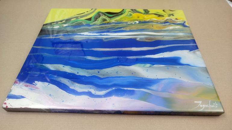 Original Abstract Landscape Painting by Jacob Jugashvili