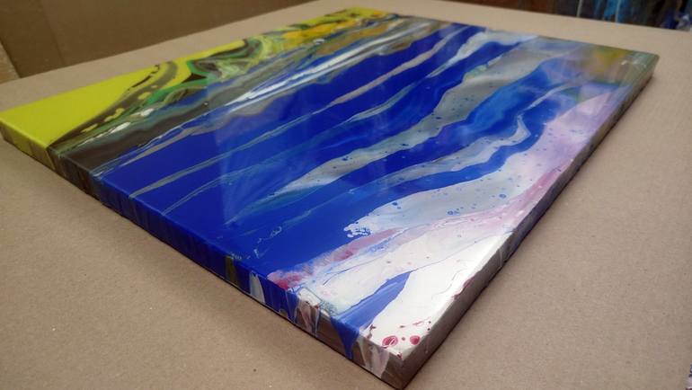 Original Abstract Landscape Painting by Jacob Jugashvili