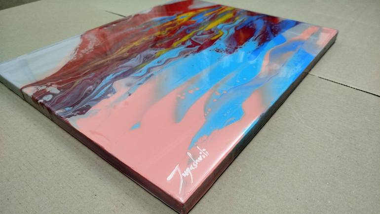 Original Abstract Landscape Painting by Jacob Jugashvili